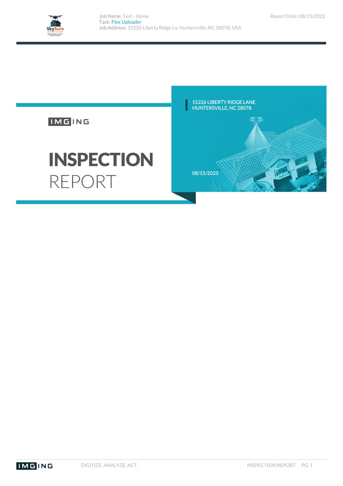 Sample report page 1 placeholder